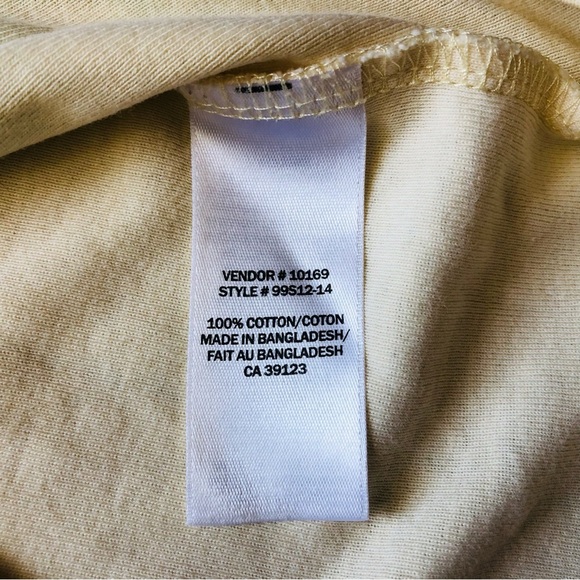 Northern Reflections Flower Garden T Shirt in Light Yellow Size XL - Picture 7 of 9